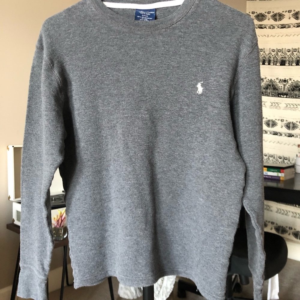 Ralph Lauren gray thermal shirt